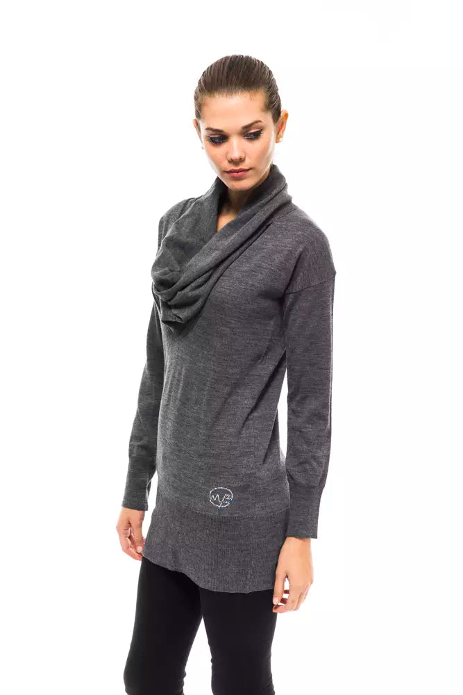 Pull Montana Blu Grey en laine pour femme