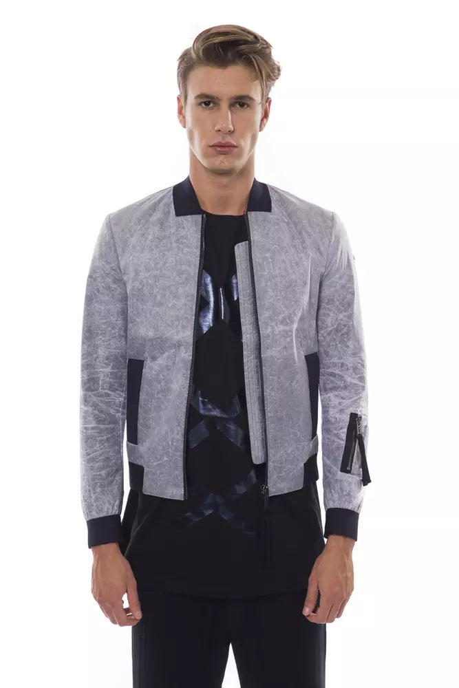 Nicolo Tonetto Blouson Bomber Homme Polyester Gris