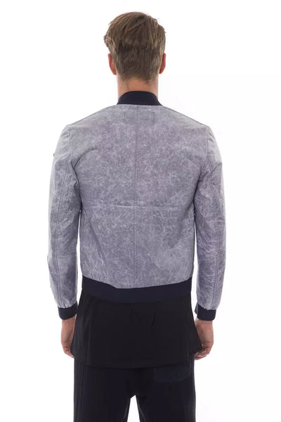 Nicolo Tonetto Blouson Bomber Homme Polyester Gris