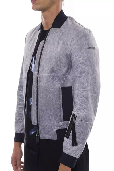 Nicolo Tonetto Blouson Bomber Homme Polyester Gris