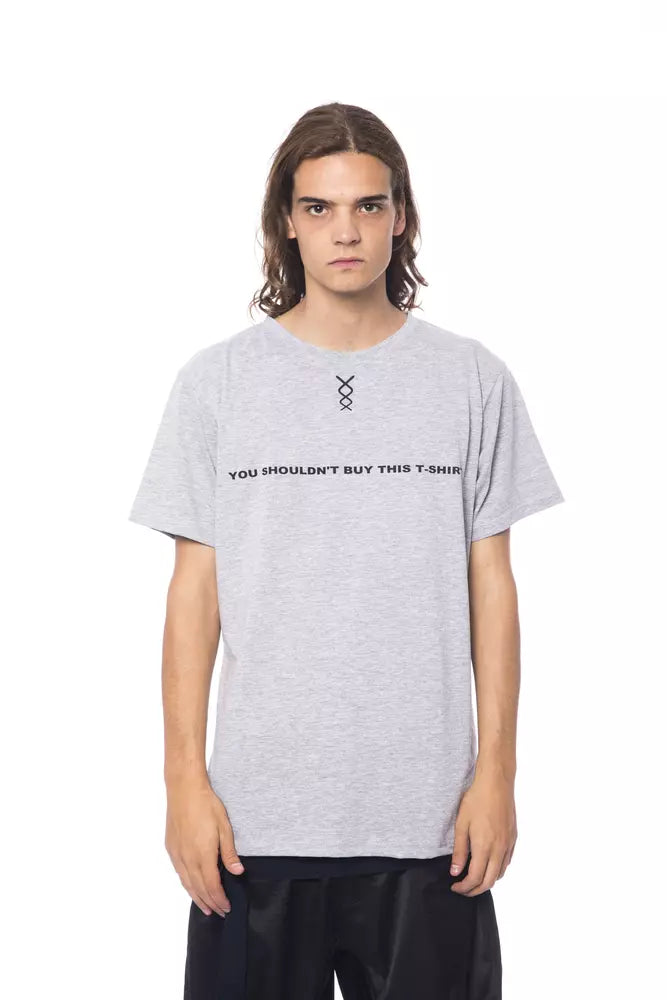 T-shirt homme en coton gris Nicolo Tonetto