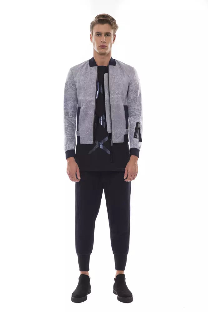 Nicolo Tonetto Blouson Bomber Homme Polyester Gris