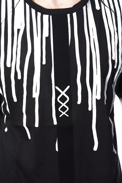 T-shirt homme en coton noir Nicolo Tonetto