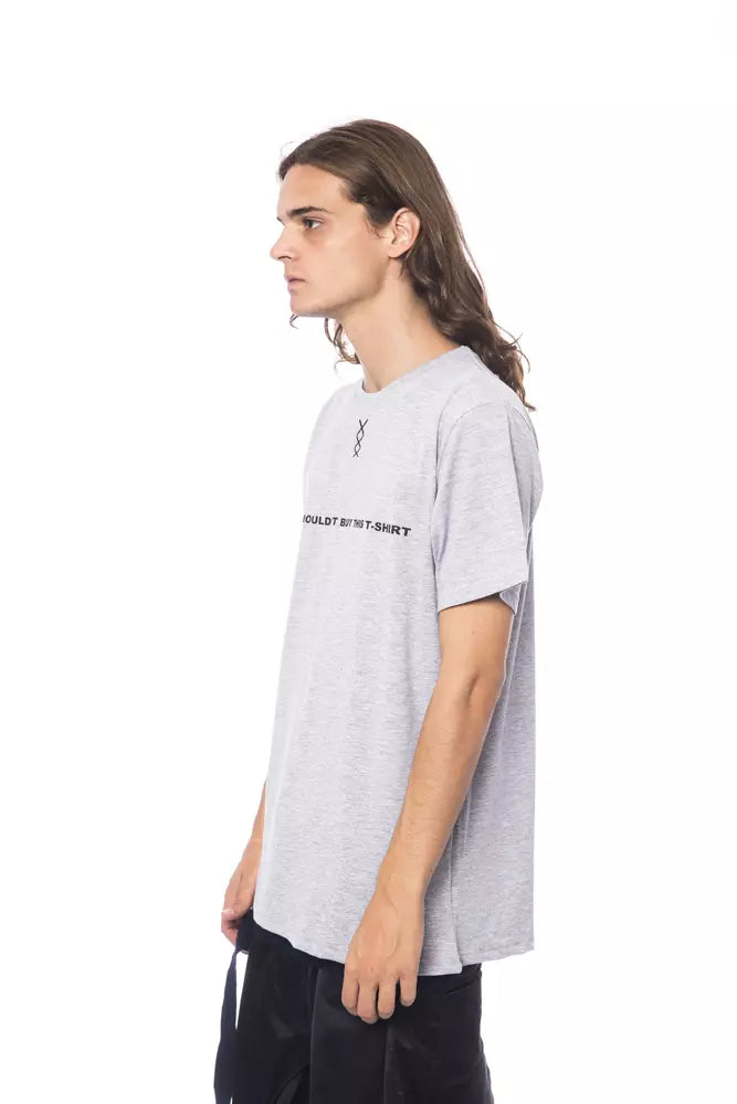 T-shirt homme en coton gris Nicolo Tonetto
