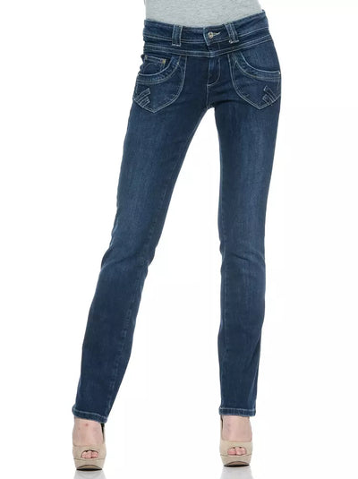 Jeans femme en coton bleu "Fever" d'Ungaro