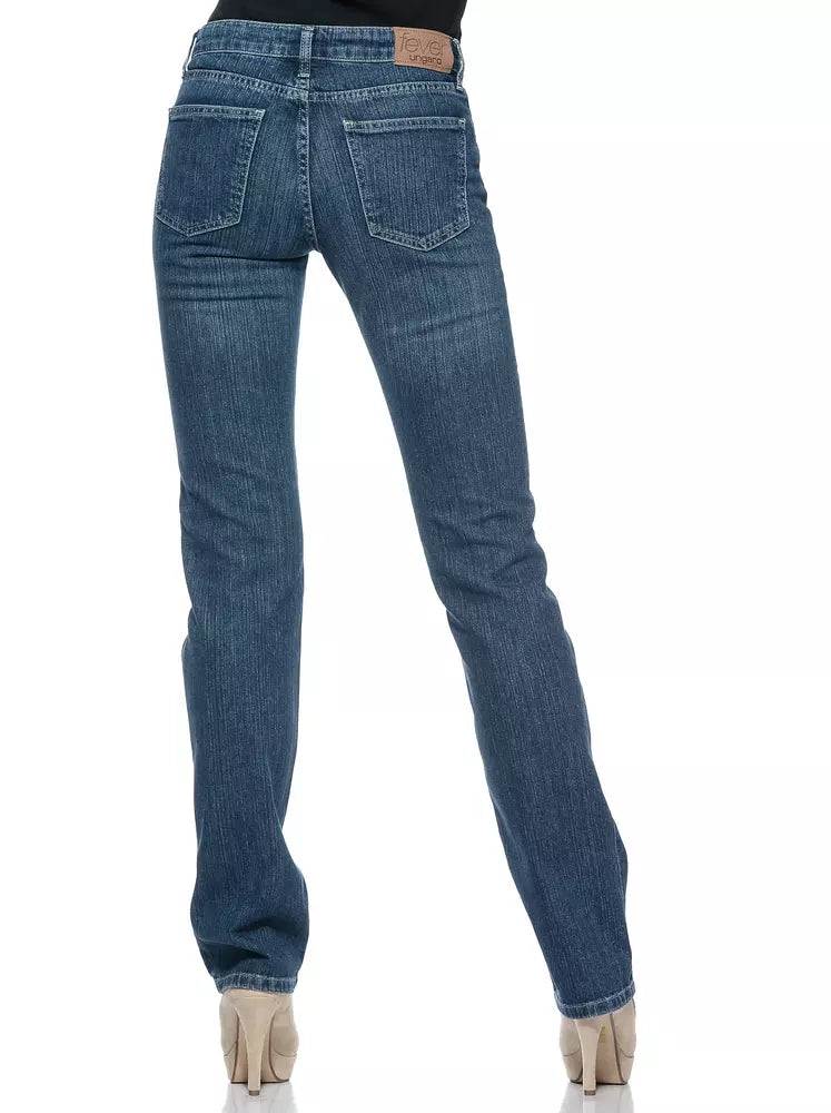 Jean Ungaro Fever en coton bleu pour femme