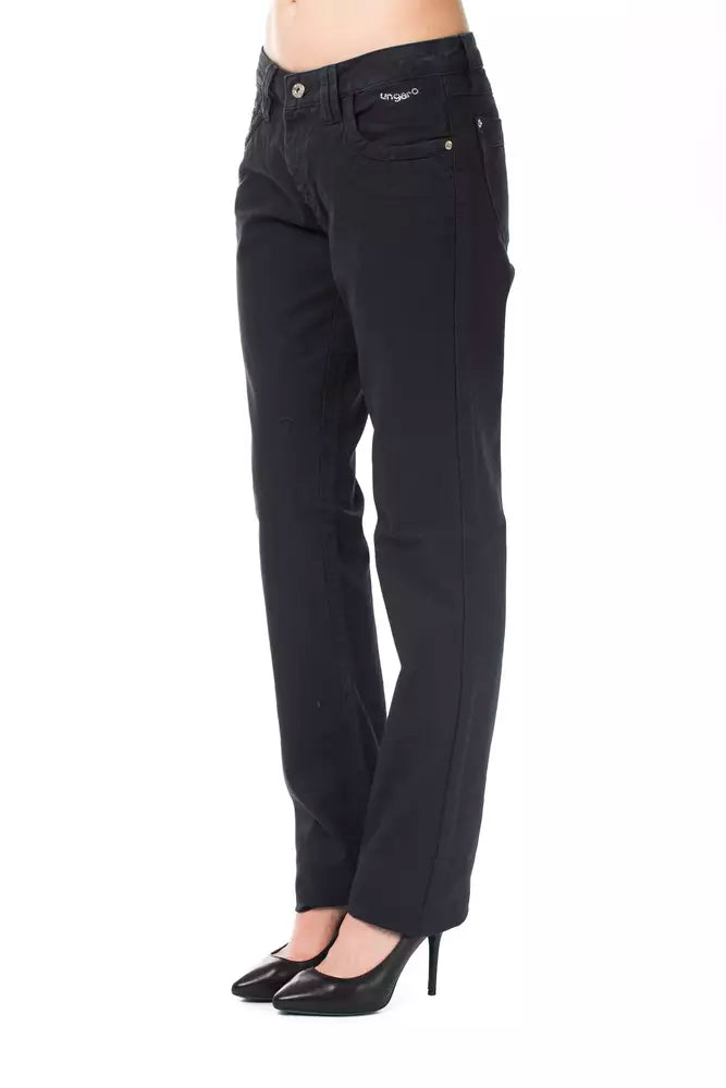 Pantalon Ungaro Fever en coton bleu pour femme