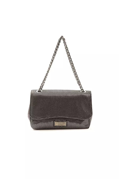 Pompei Donatella Grijze Leren Dames Crossbody Tas