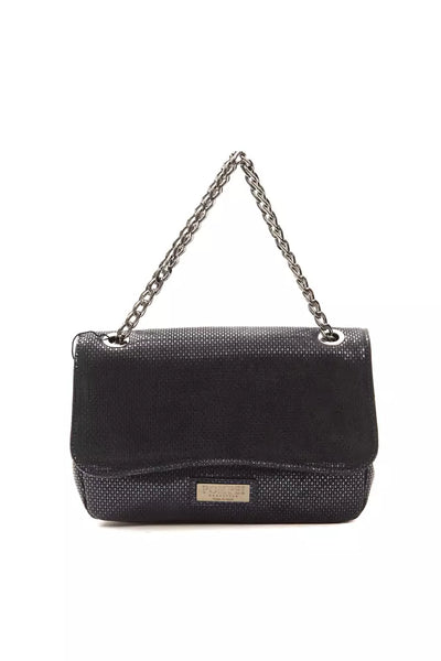 Pompei Donatella Blauwe Leren Dames Crossbody Tas