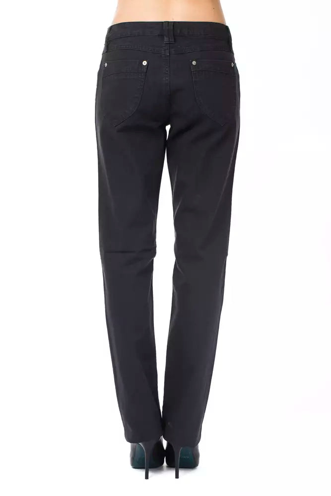 Pantalon Ungaro Fever en coton bleu pour femme