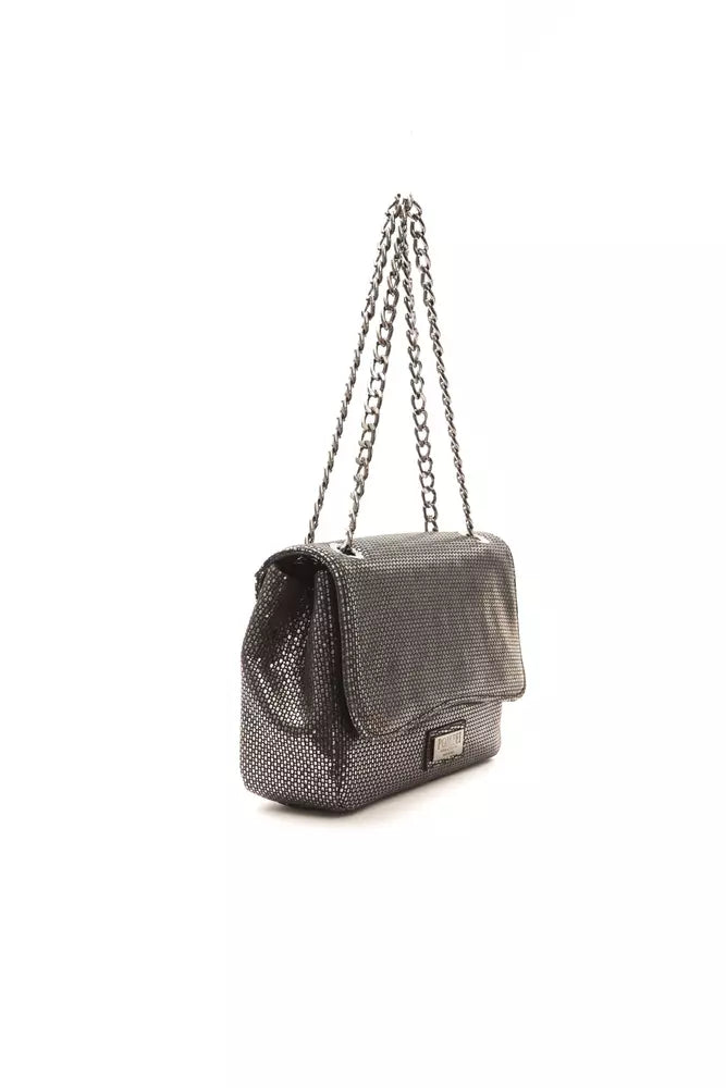 Pompei Donatella Grijze Leren Dames Crossbody Tas