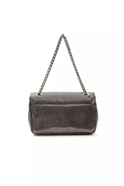 Pompei Donatella Grijze Leren Dames Crossbody Tas