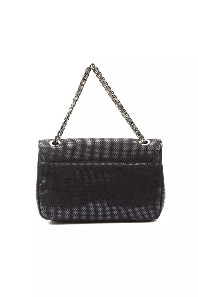 Pompei Donatella Blauwe Leren Dames Crossbody Tas