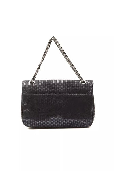 Pompei Donatella Blauwe Leren Dames Crossbody Tas