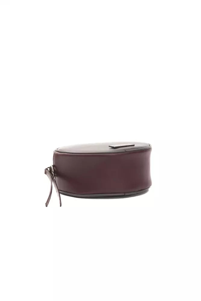 Pompei Donatella Burgundy leren dames crossbody tas