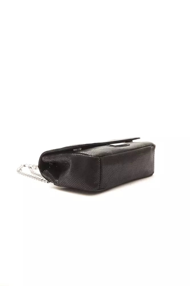 Pompei Donatella Zwarte Leren Dames Crossbody Tas