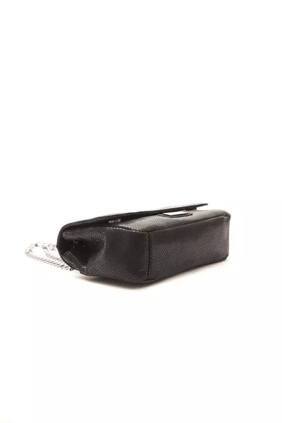 Pompei Donatella Zwarte Leren Dames Crossbody Tas