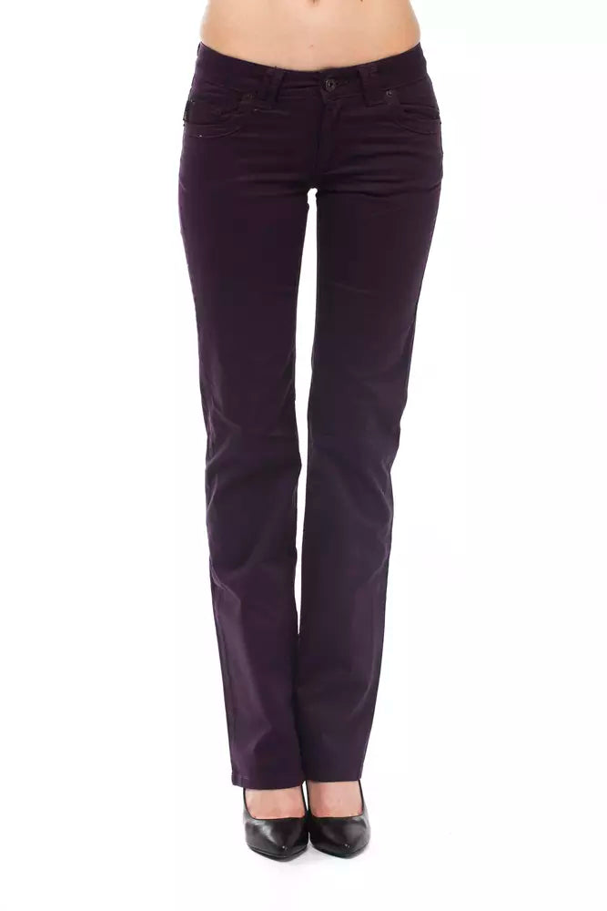 Pantalon Ungaro Fever en coton violet pour femme