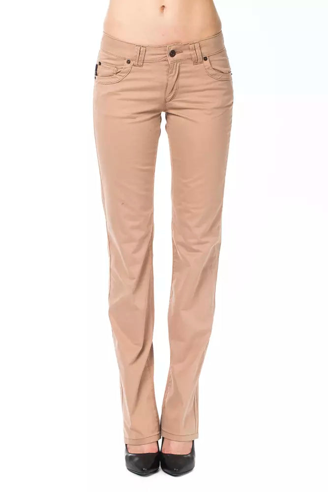 Pantalon pour femme en coton beige Ungaro Fever