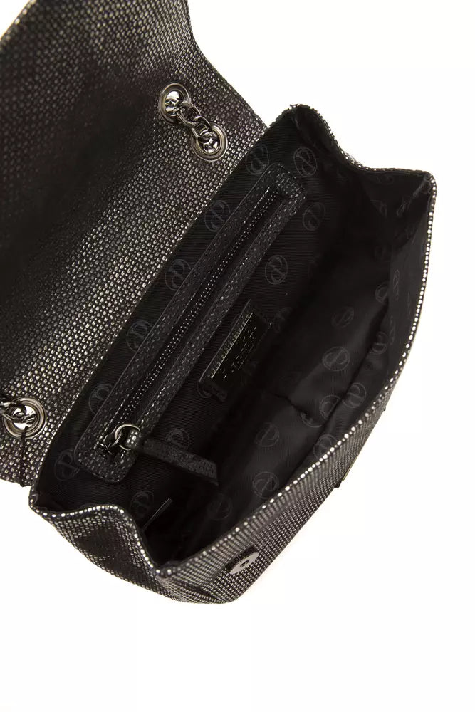 Pompei Donatella Grijze Leren Dames Crossbody Tas