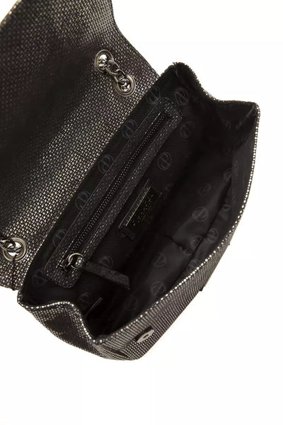 Pompei Donatella Grijze Leren Dames Crossbody Tas