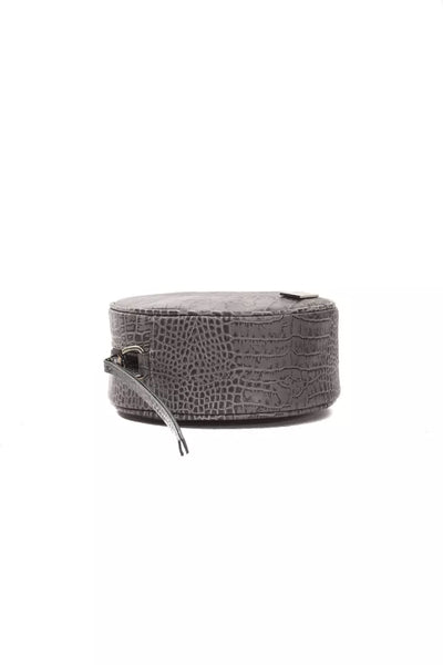 Pompei Donatella Grijze Leren Dames Crossbody Tas