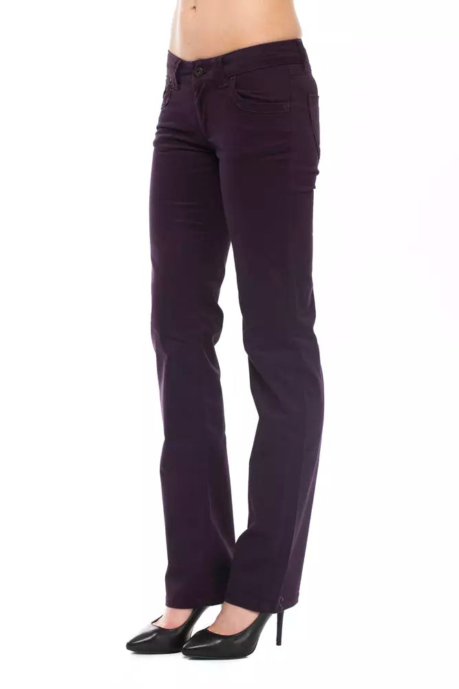 Pantalon Ungaro Fever en coton violet pour femme