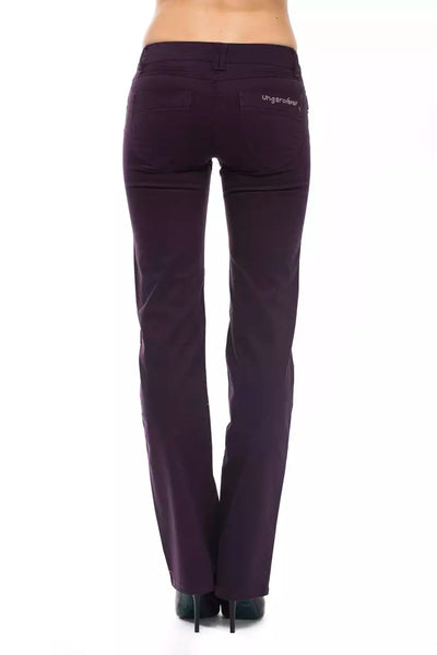Pantalon Ungaro Fever en coton violet pour femme