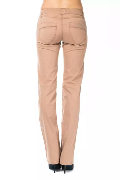 Pantalon pour femme en coton beige Ungaro Fever