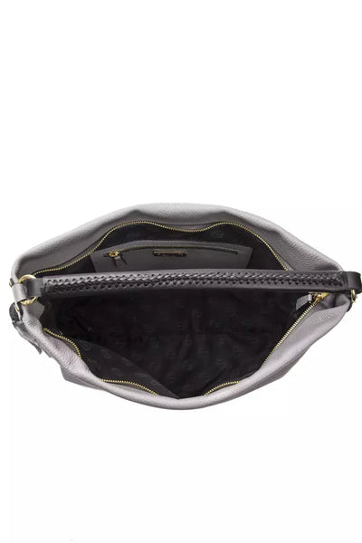 Sac à bandoulière Pompei Donatella en cuir gris pour femme