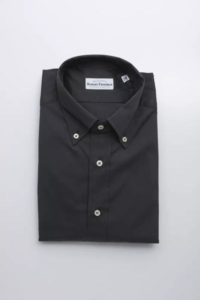 Chemise homme en coton gris Robert Friedman
