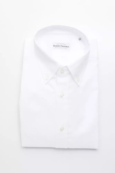 Chemise homme en coton blanc Robert Friedman
