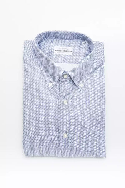 Chemise homme en coton bleu clair Robert Friedman