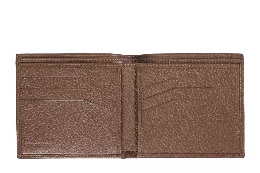 Trussardi Bruine Leren Herenportemonnee
