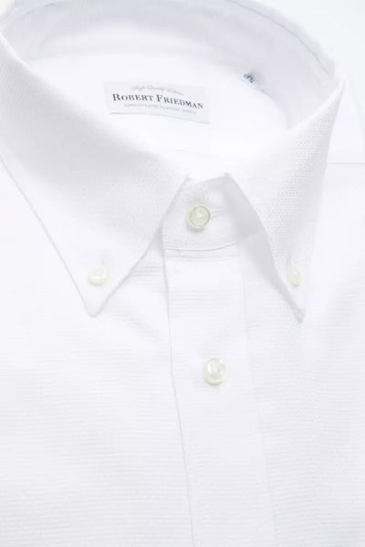 Chemise homme en coton blanc Robert Friedman