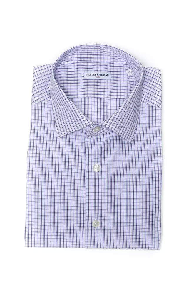 Chemise homme en coton bordeaux Robert Friedman