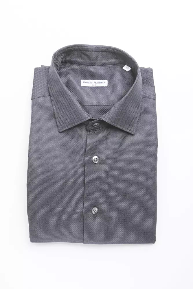 Chemise homme en coton bleu de Robert Friedman