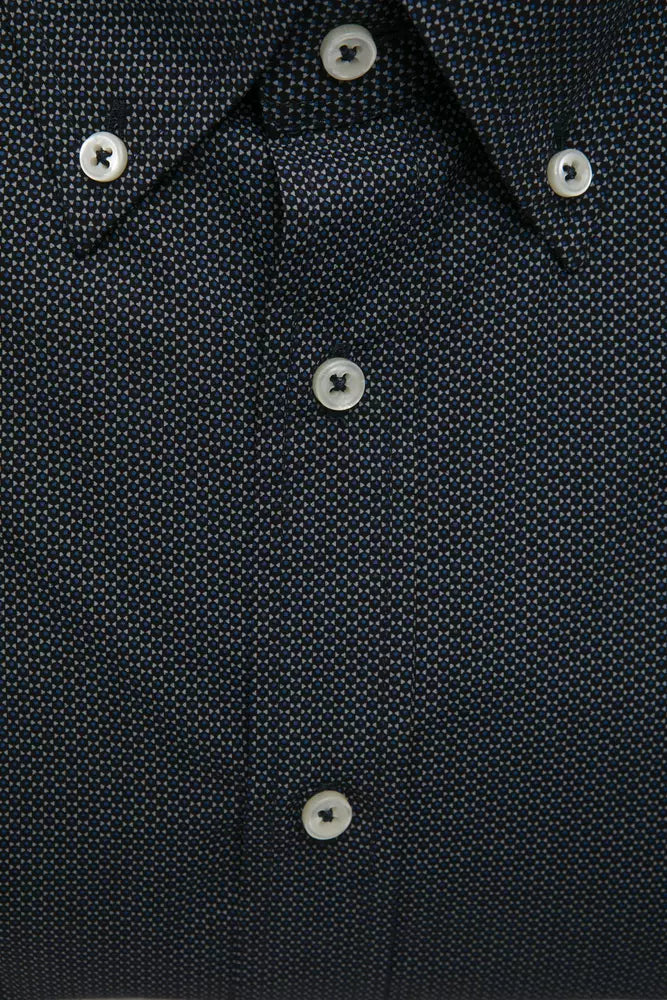 Chemise homme en coton noir Robert Friedman