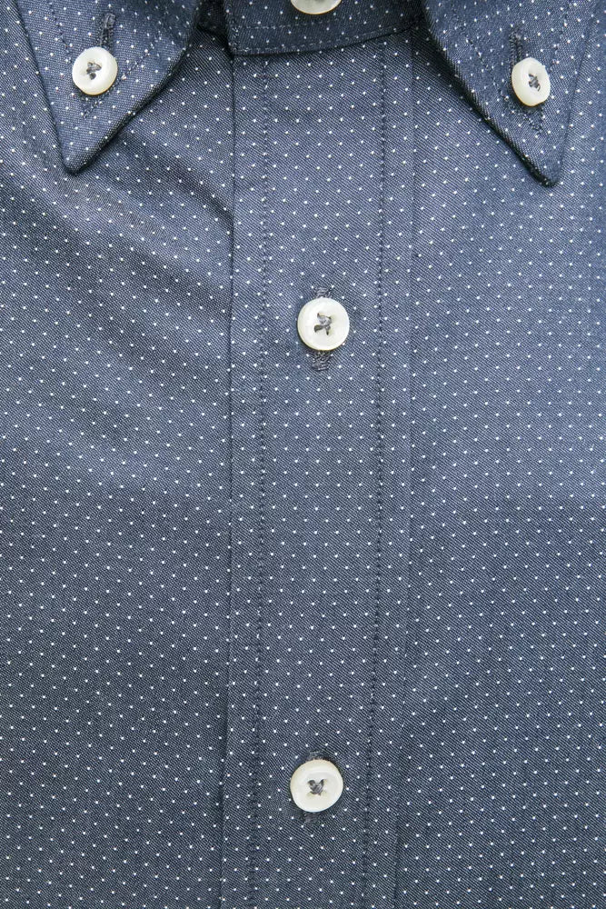 Chemise homme en coton bleu Robert Friedman