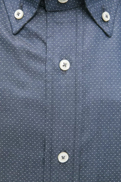 Chemise homme en coton bleu Robert Friedman