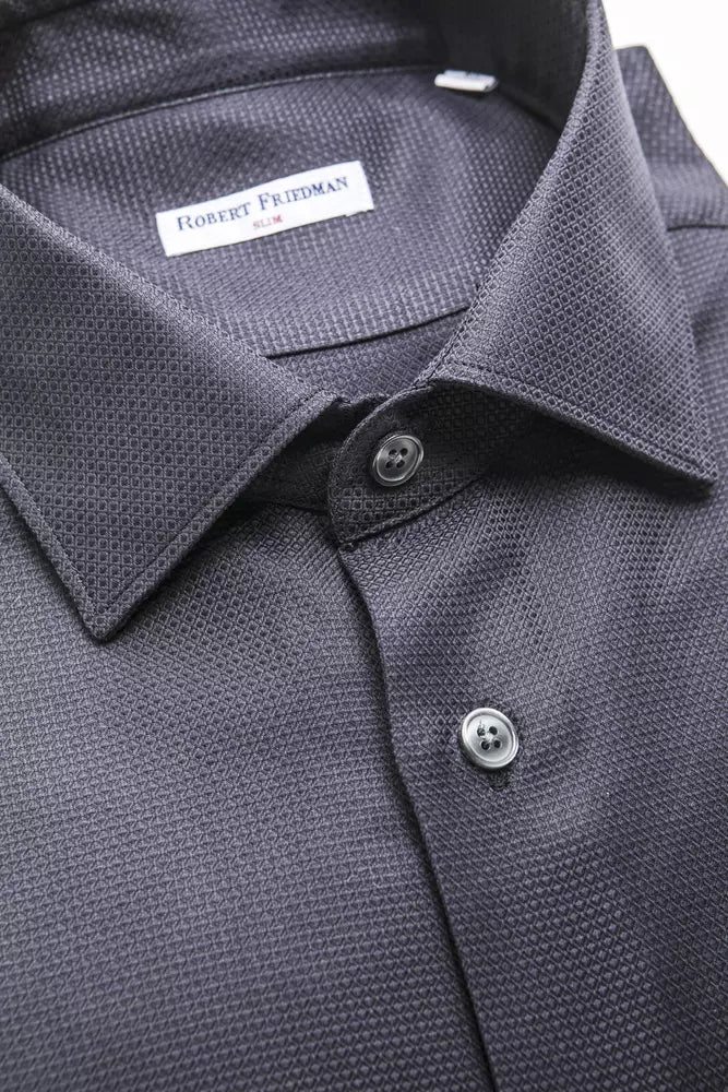 Chemise homme en coton bleu de Robert Friedman