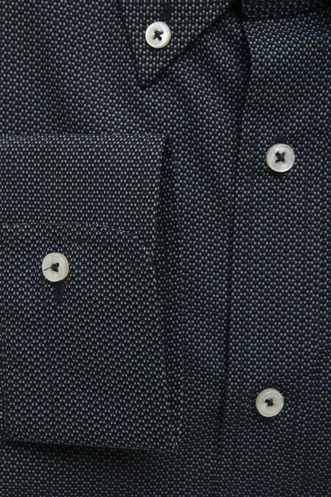Chemise homme en coton noir Robert Friedman