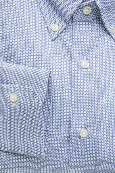 Chemise homme en coton bleu clair Robert Friedman