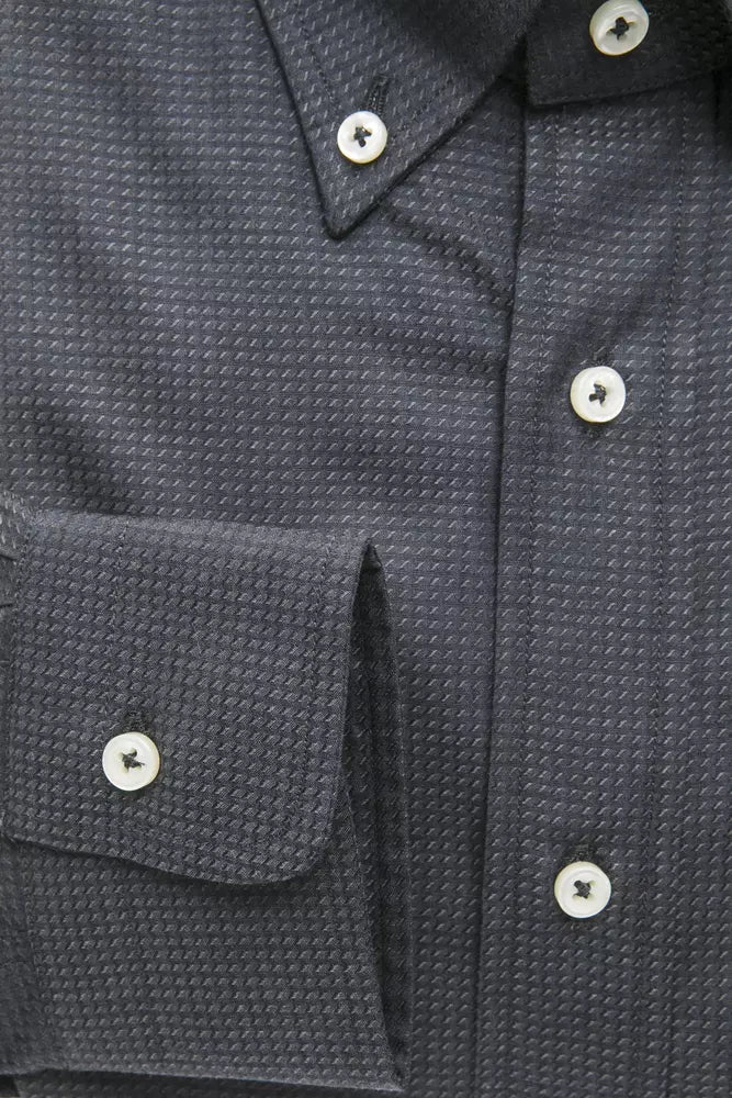 Chemise homme en coton vert Robert Friedman