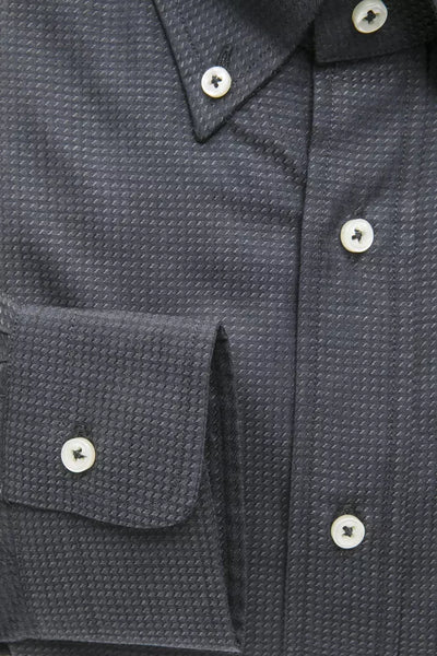Chemise homme en coton vert Robert Friedman