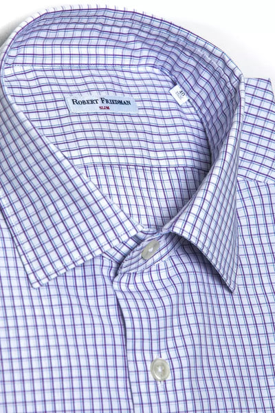 Chemise homme en coton bordeaux Robert Friedman