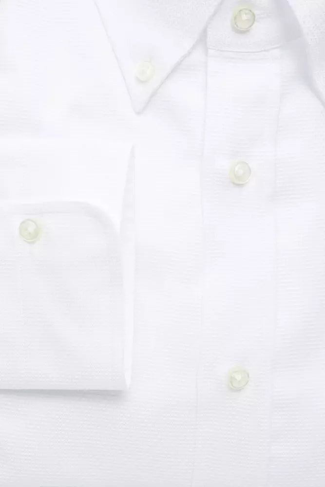 Chemise homme en coton blanc Robert Friedman
