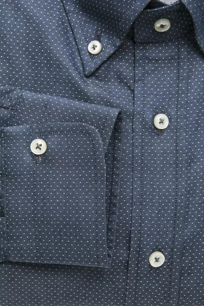 Chemise homme en coton bleu Robert Friedman