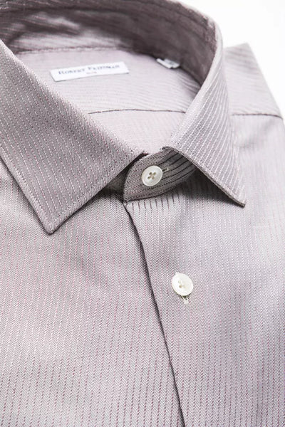 Chemise homme en coton beige Robert Friedman