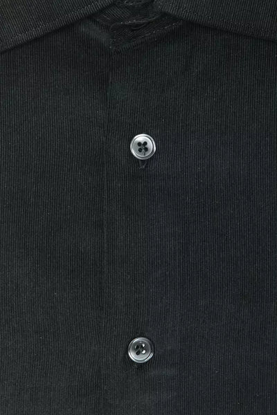 Chemise homme en coton noir Robert Friedman